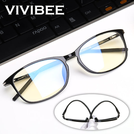 VIVIBEE gafas de protección contra luz azul hombres luz azul radiación mujeres TR90 protección de ordenador gafas de juego azul bloqueo gafas UV 