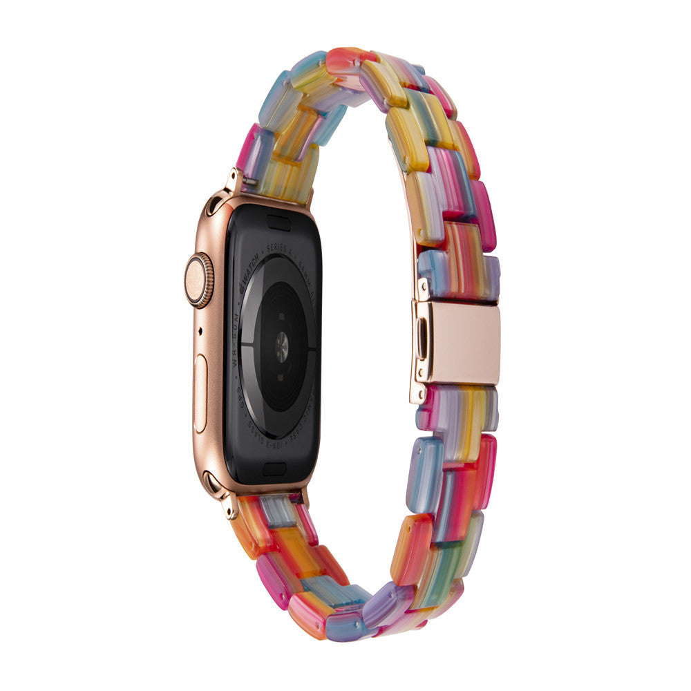 Applicable Apple iPhone Watch7 Smart Watch Band iWatch6543 Resin Strap Fashion Trend