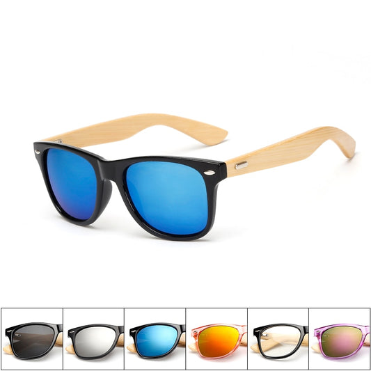 17 color Wood Sunglasses Men women square bamboo Women for women men Mirror Sun Glasses