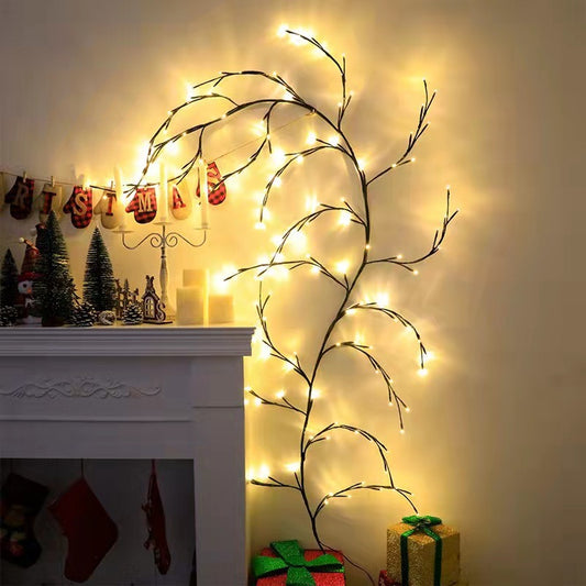 LED Bough Rattan Light String Ornament Decoration Room Lights