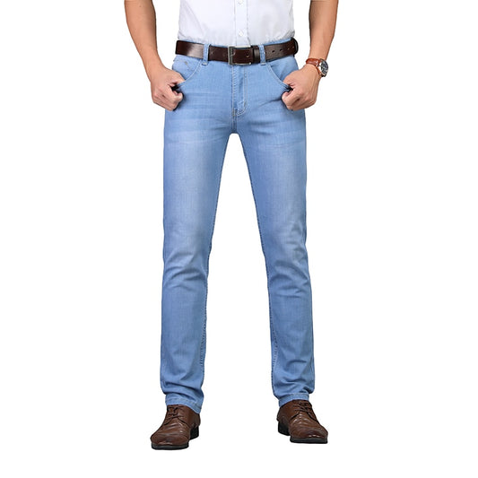 Spring Summer style Utr Thin Mens brand jeans Fashion Men Casual Slim fit Straight High Stretch Feet skinny jeans men