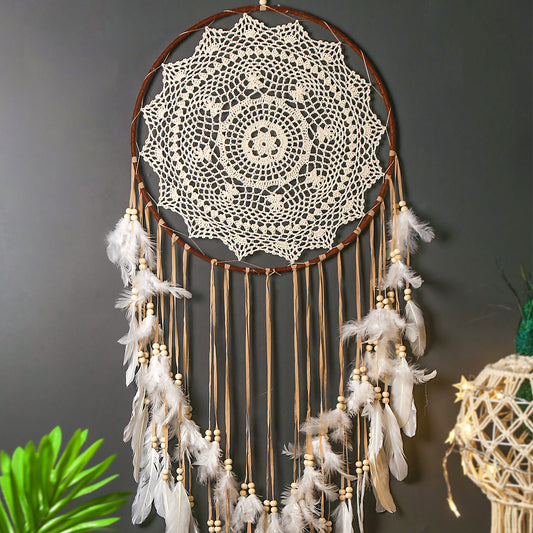 Dream Catcher Large Ornament Props Decoration Feather Pendant Make Up Dream Net Handmade Wall Hanging