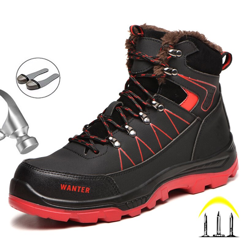 Safety Boots Men Winter Shoes Steel Toe Safety Shoes