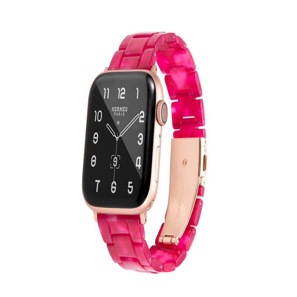 Applicable Apple iPhone Watch7 Smart Watch Band iWatch6543 Resin Strap Fashion Trend