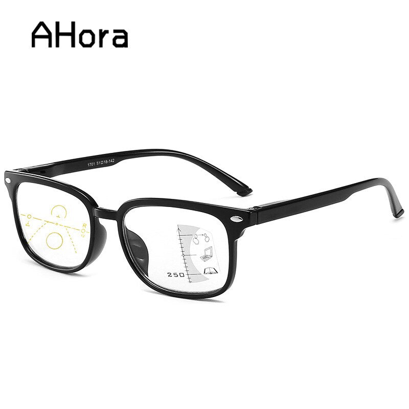 Ahora Reading Glasses Men Women Anti Blue Light Eyewear Glasses Smart Zoom Titanium Progressive Multifocal Presbyopia Eyeglasses