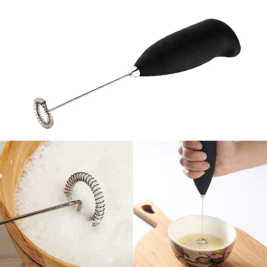 Mini Household Electric Milk Beater Creative Stainless Steel Egg Beater Fancy Coffee Frother Milk Mixer