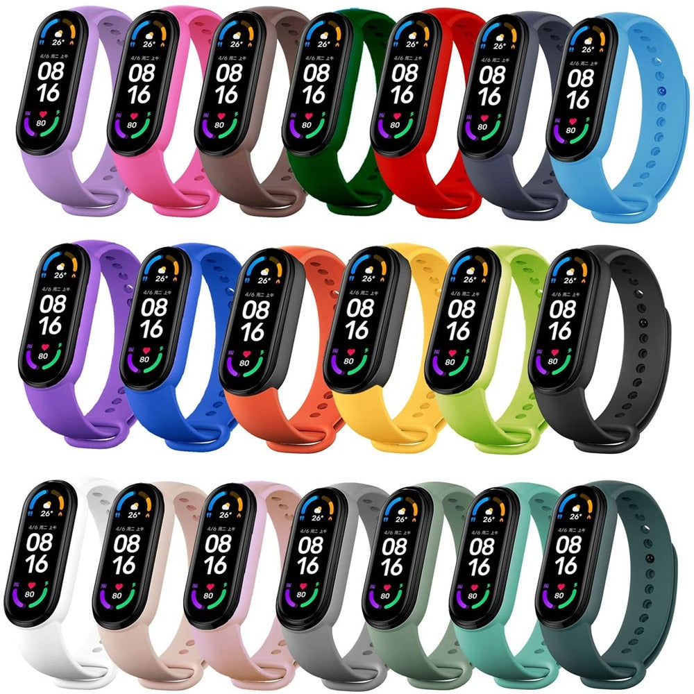 Correa para Xiaomi Mi Band 7 6 5 4 3 pulsera deportiva reloj correa de silicona para Xiaomi Mi Band 7 3 4 5 pulsera Mi Band 7 Correa 