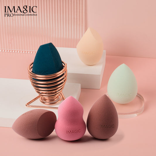 IMAGIC Make Up Egg Wet And Dry Non Latex Soaking Water Becomes Bigger And Cut Diagonally Without Powder Puff