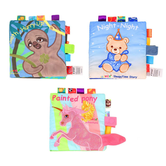 Animal embroidery cloth book puzzle book three-dimensional cloth book baby cloth book tear resistant cloth book