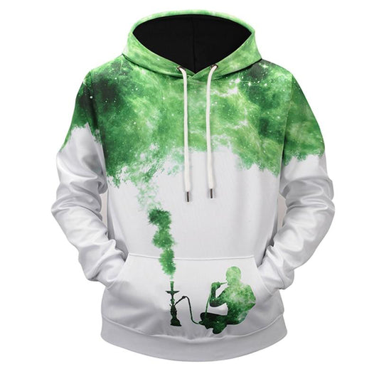 Men Women 3D Space Printed Hoodies Pullover