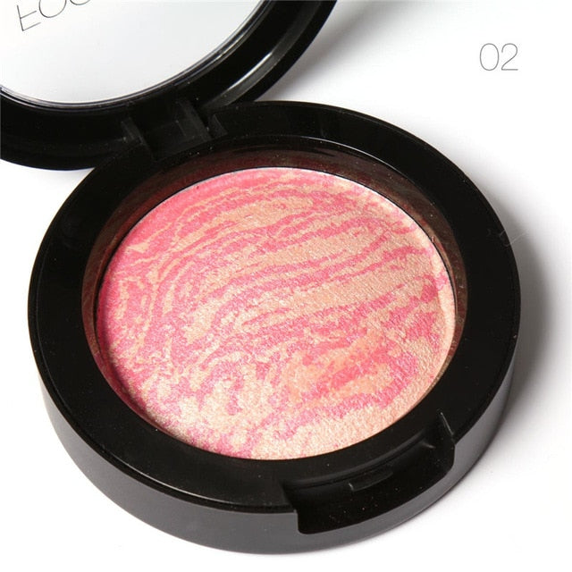 FOCALLURE Makeup Blusher Top Quality Professional Cheek 6 Colors Baked Blush Bronzer Blusher Face Contour Make Up