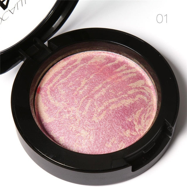 FOCALLURE Makeup Blusher Top Quality Professional Cheek 6 Colors Baked Blush Bronzer Blusher Face Contour Make Up