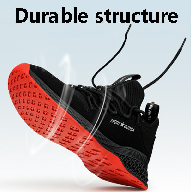 Steel Toe Safety Shoes Industrial & Construction Puncture Proof Summer Men Women Breathable Mesh Work Shoes Protective Footwear