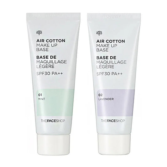 Base de maquillaje cosmética coreana Air Cotton SPF30/PA ++ 40ml crema correctora facial cobertura perfecta poros Primer Base maquillaje Foudantion